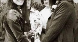 Rock icon Ozzy Osbourne (right) and his first wife Thelma Riley (left) pictured at their wedding in 1971