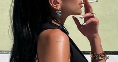 Dua Lipa has been seen smoking cigarettes despite health warnings