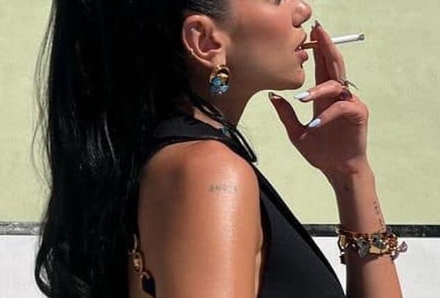 Dua Lipa has been seen smoking cigarettes despite health warnings