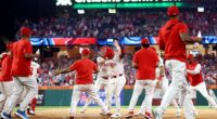 The Philadelphia Phillies beat Boston Red Sox thanls to a catcher's interference on Monday