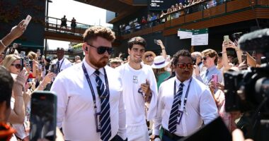 Wimbledon final 2025 LIVE: Latest score and game-by-game updates as Carlos Alcaraz and Jannik Sinner prepare to go head-to-head in a thriller at SW19 - weeks after Roland-Garros epic