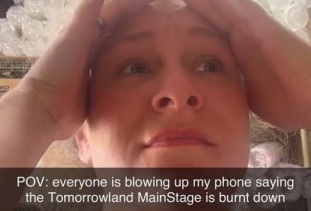 A woman who forked over $16,000 to attend the Tomorrowland festival was brutally roasted online after she broke down in tears over the news that a fire had burned down the main stage