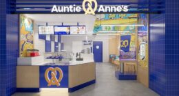FEMAIL can exclusively share this first look image revealing what the Auntie Anne's Australia stores will look like
