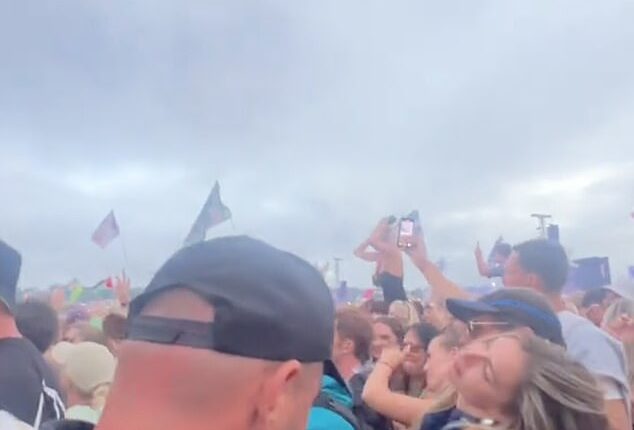 Zara McDermott and Louis Tomlinson have left some fans in hysterics after a clip of their kooky PDA from last weekend's Glastonbury festival was posted to TikTok