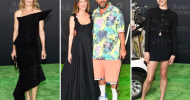 ‘Happy Gilmore 2’ NYC Premiere: Adam Sandler, Julie Bowen, Margaret Qualley and more