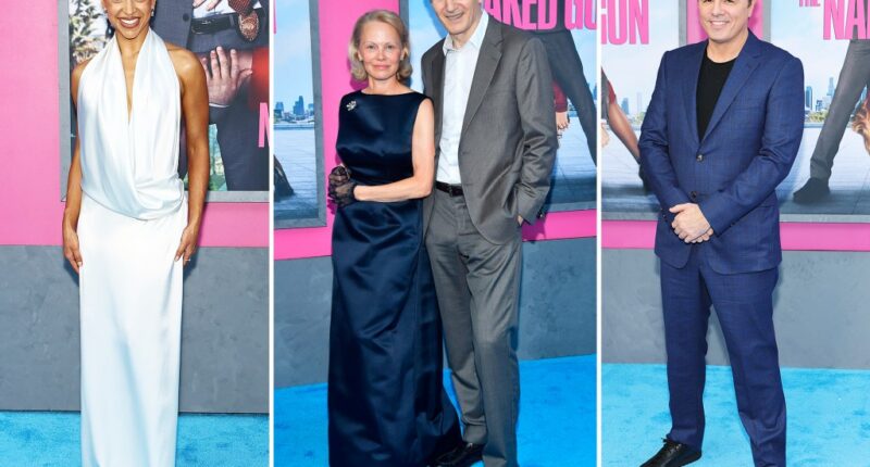 ‘The Naked Gun’ NYC Premiere: Pamela Anderson, Liam Neeson, Seth MacFarlane, Liza Koshy and more