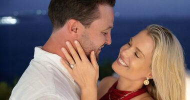 Lady Eliza Spencer has revealed her engagement to Channing Millerd in a sweet Instagram post (pictured together)