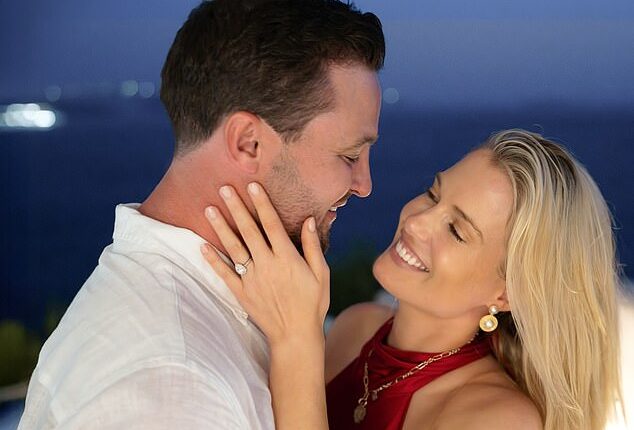 Lady Eliza Spencer has revealed her engagement to Channing Millerd in a sweet Instagram post (pictured together)