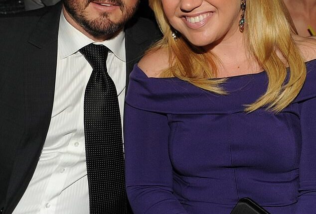 Kelly Clarkson's ex-husband Brandon Blackstock has died aged 48 following a battle withe cancer - pictured 2013