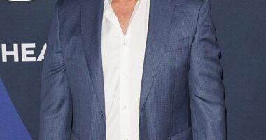 The Nip/Tuck star Dylan Walsh, 61, was involved with a mysterious single-vehicle car crash that sent two people to the hospital over the weekend, TMZ reported on Wednesday; pictured in NYC in July 2024