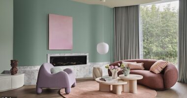 The colour trend report predicted the rise of soft pinks, mauves and blush. Spearmint green also had emerged as a surprising shade on the rise