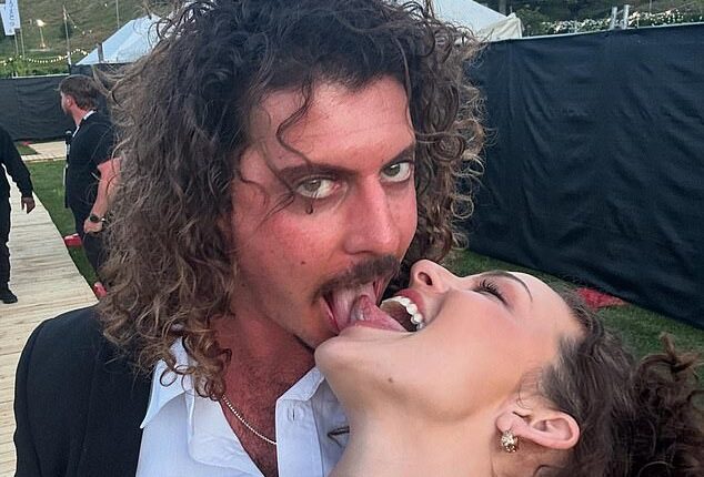 Abbie Chatfield has again sparked engagement rumours with boyfriend Adam Hyde after sharing a song he has written for her. Both pictured