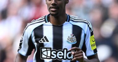 Alexander Isak arrives back at Newcastle HQ after jetting off to former club for individual training as wantaway striker's transfer saga rumbles on after Liverpool's £110m offer was rejected
