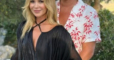 Amanda Holden shared a sweet snap with her husband Chris Hughes on Friday - leaving fans in awe of their incredibly youthful good looks