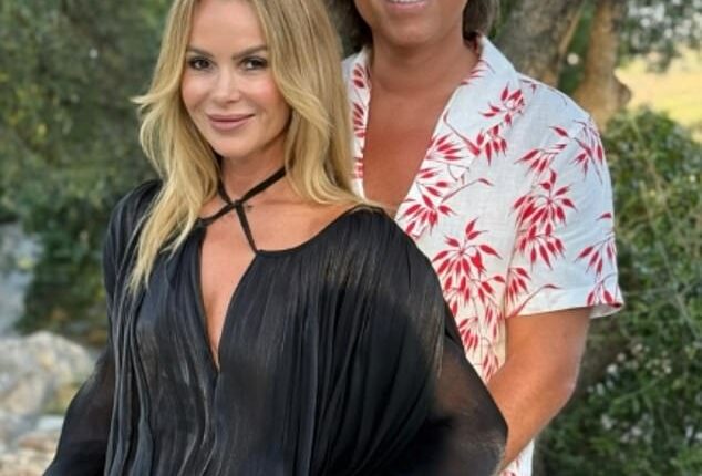 Amanda Holden shared a sweet snap with her husband Chris Hughes on Friday - leaving fans in awe of their incredibly youthful good looks