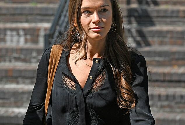 Alexandra Saper outside Portsmouth Crown Court, Hants on Friday