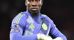 Andre Onana has been named on the bench for Manchester United against Fulham