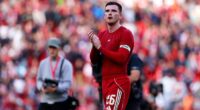 Andy Robertson heaped praise on Rio Ngumoha after the 16-year-old starred in Liverpool's win over Athletic Bilbao