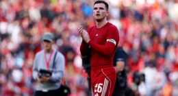 Andy Robertson heaped praise on Rio Ngumoha after the 16-year-old starred in Liverpool's win over Athletic Bilbao