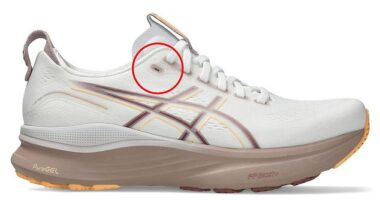 The second hole on most sneakers, often located at the top on either side of the shoe, is usually missed or ignored. But it's used for a specific lacing technique to prevent slipping when running