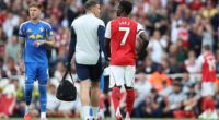 Saka went down moments after the hosts scored their third goal against the visitors, courtesy of summer signing Viktor Gyokeres