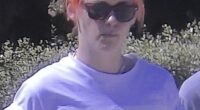 This 35-year-old actor was spotted over the weekend after ditching the blond locks she has rocked for months in favour of a more eye-catching hue