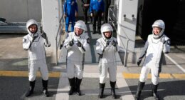 Astronauts take express flight to the space station, arriving 15 hours after their launch
