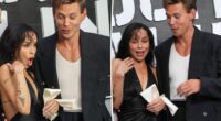 Austin Butler rescues Zoë Kravitz from bee at ‘Caught Stealing’ premiere