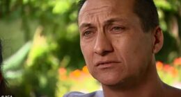 Local man Dezi Freeman (above) is allegedly on the run with his wife and two children after being suspected of gunning down the two officers 'execution-style' at a farm on Rayner Track near the base of Mount Buffalo in Victoria's alpine region on Tuesday