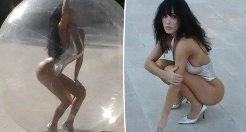 Bianca Censori poses in a bubble in new Instagram photo shoot