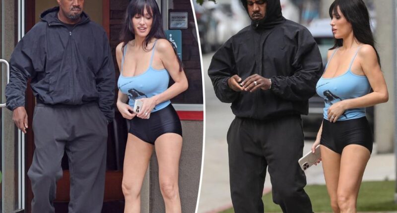 Bianca Censori wears plunging tank top, hot pants for movie date with Kanye West