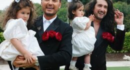 Big Brother star Brian Dowling has renewed his wedding vows with husband Arthur Gourounlian for the second time - little more than a year after welcoming another child