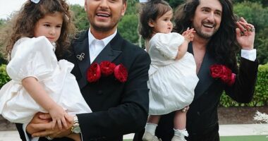 Big Brother star Brian Dowling has renewed his wedding vows with husband Arthur Gourounlian for the second time - little more than a year after welcoming another child