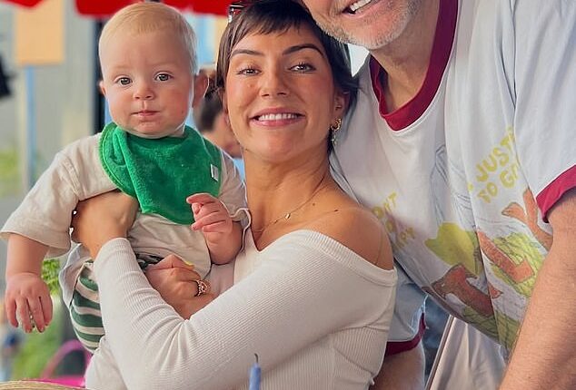 Mike Goldman, 52, and his wife Bianca Zouppas-Goldman, 32, were sleeping in their bed with their son Jagger, one, when their fire alarm in their Brisbane home went off at around 4am