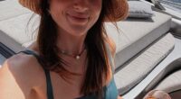 Binky Felstead flaunted her washboard abs in a bikini as she enjoyed a lavish trip to France with partner Max Darnton