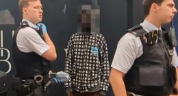 The man is said to have entered the house after being followed by a group of men on the street and told to 'go back to the hotel'