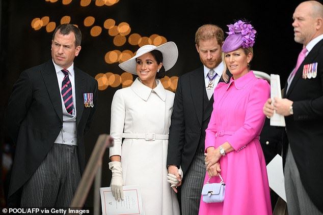 An expert told Daily Mail that Zara Tindall acted as a 'buffer' between her husband, Mike Tindall, and Prince Harry at the Service of Thanksgiving at St Paul's Cathedral
