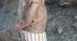 A picture of Frank¿s clasped hands and upright stance as he watched Wilf and sister Romy, three, play while on their recent holiday in Greece was strikingly similar to the former prime minister