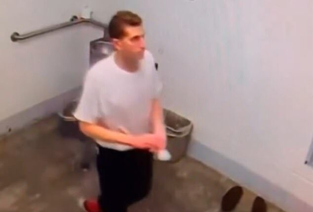 Bryan Kohberger is seen pacing inside his prison cell in video footage that leaked last week