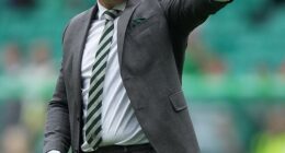 Rodgers was all smiles as Celtic enjoyed a routine weekend win at home to Livingston