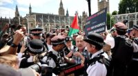 Palestine Action supporters have swarmed London's Parliament Square as hundreds of police officers have begun carrying out arrests