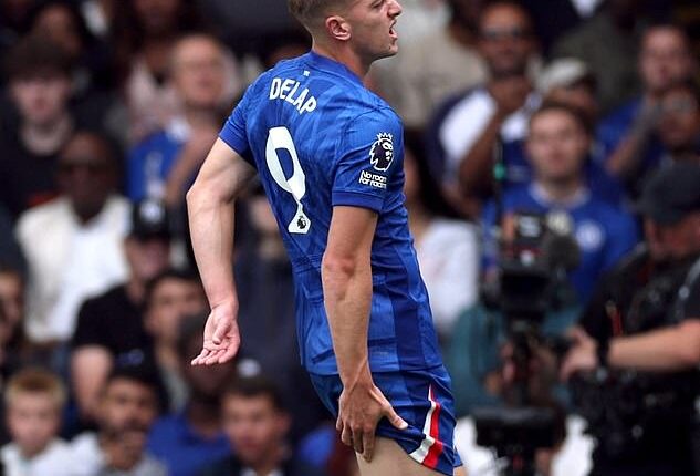 Chelsea's Liam Delap appeared to injure his hamstring during Saturday's game against Fulham