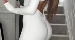 Chloe Ferry proudly showed off the before and after of her Brazilian Butt Lift removal in a new video on Instagram on Wednesday as she gushed she's got her 'spark back'