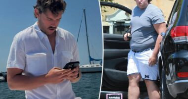 Christopher Schwarzenegger unrecognizable in family photos after weight loss transformation