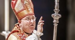 Archbishop of York, Stephen Cottrell (pictured) has branded Nigel Farage's plans for mass deportations as being 'isolationist, short-term' and 'kneejerk'
