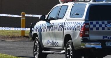 Police have established a crime scene on Christie Avenue in Cobram