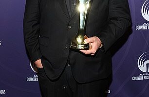 Luke Combs, 35, is a confirmed Swiftie and would love to collaborate with the superstar; Pictured in Nashville on Wednesday