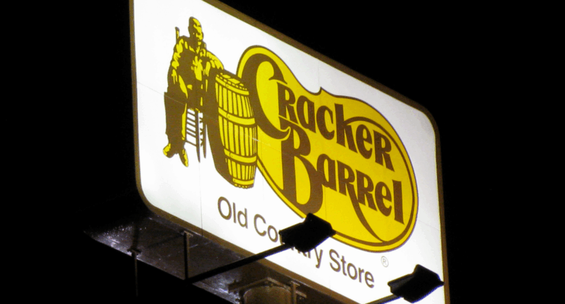 Cracker Barrel sign