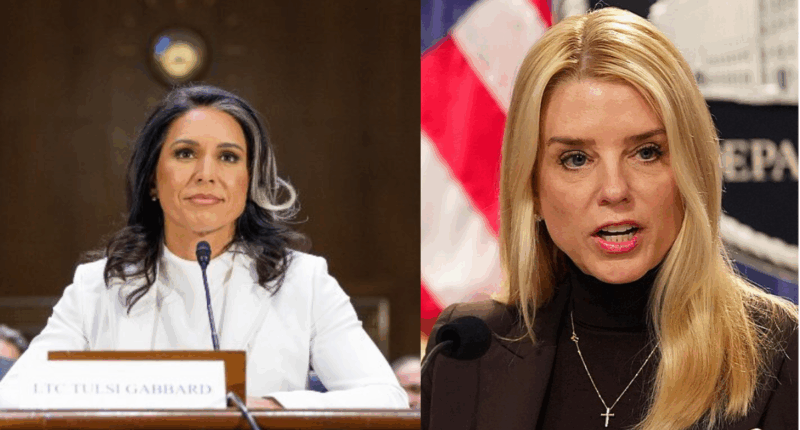 Tulsi Gabbard and Pam Bondi