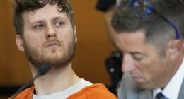 Maxwell Anderson (pictured), the 34-year-old who was convicted of killing and dismembering 19-year-old Sade Robinson, was sentenced to life in prison on Friday as Robinson's family delivered painful impact statements